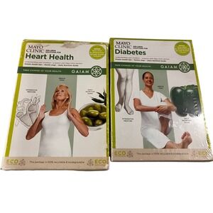 Gaiam Mayo Clinic Wellness Solutions Heart Health & Diabetes DVD Set Rodney Yee